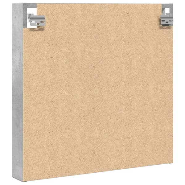 vitrineskab 60x8,5x58 cm konstrueret træ betongrå