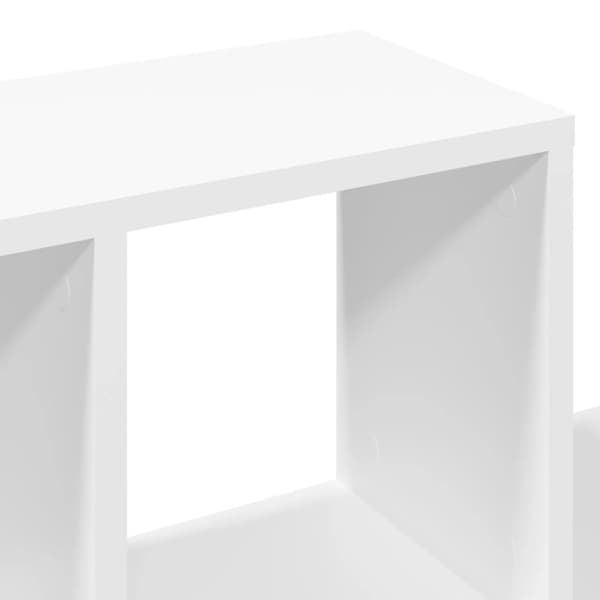 Vägghylla vit 100x20x53 cm konstruerat trä