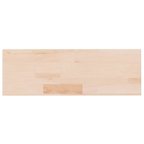 hyldeplade 60x20x2,5 cm ubehandlet massivt egetræ