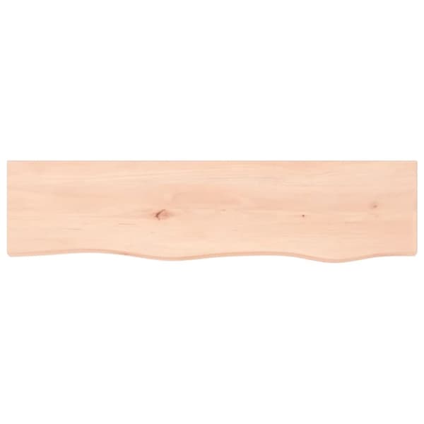 Seinähylly 80x20x2 cm käsittelemätön täysi tammi