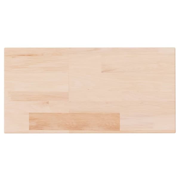 hyldeplade 40x20x4 cm ubehandlet massivt egetræ