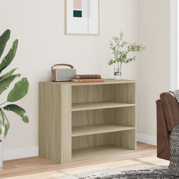 vægskab 75x35x60 cm konstrueret træ sonoma-eg