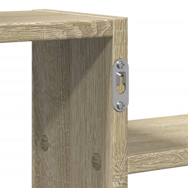 væghylde 104x15x49 cm konstrueret træ sonoma-eg