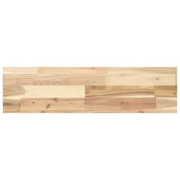 Svävande hylla 80x20x4 cm obehandlat massivt akaciaträ