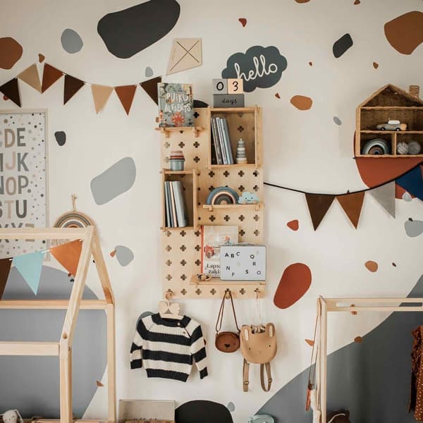 Pegboard Montessori avoin hylly