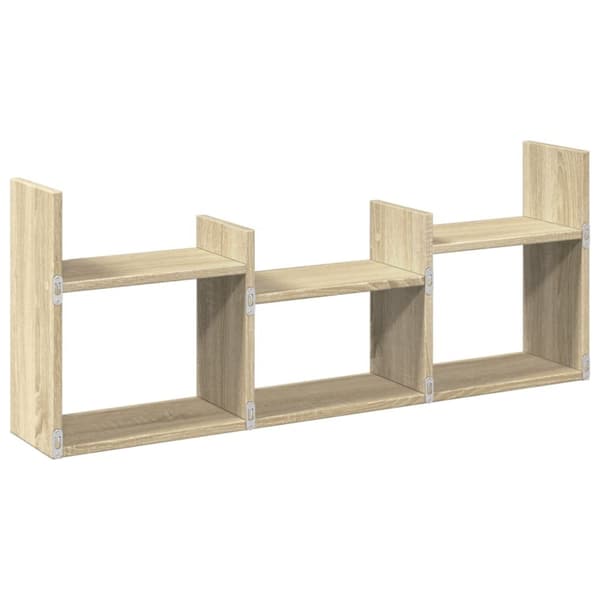 vidaXL Veggskap 100x18x40 cm sonoma eik konstruert tre