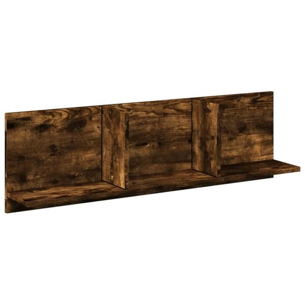 vidaXL Veggskap 100x16,5x30 cm røkt eik konstruert tre