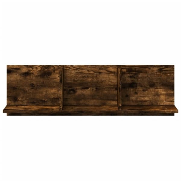 vidaXL Veggskap 100x16,5x30 cm røkt eik konstruert tre