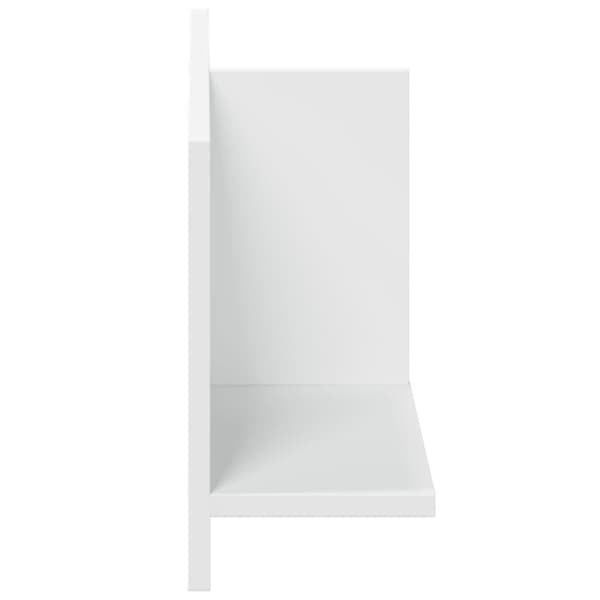 vidaXL vægskab 70x16,5x30 cm konstrueret træ hvid
