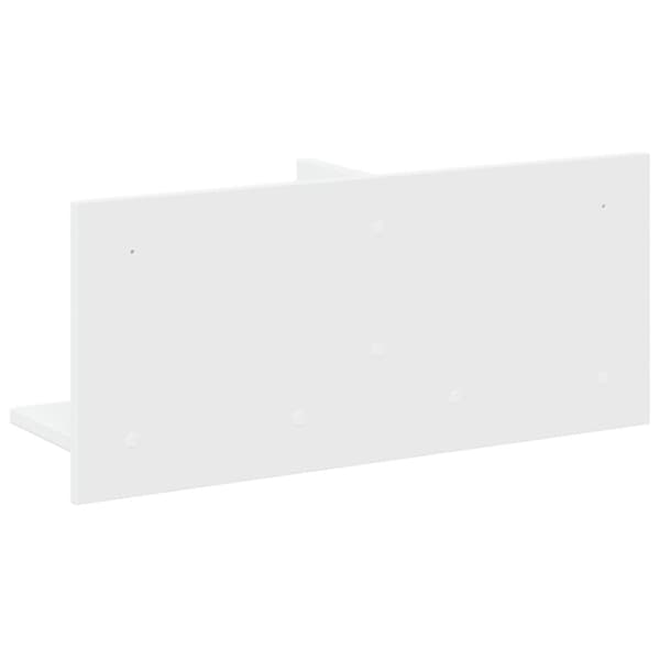 vidaXL vægskab 70x16,5x30 cm konstrueret træ hvid