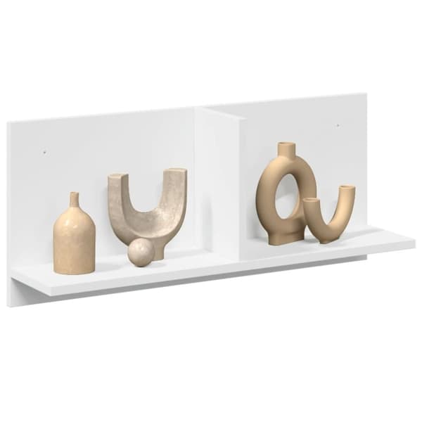vidaXL vægskab 70x16,5x30 cm konstrueret træ hvid