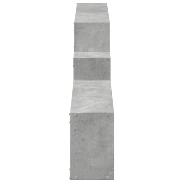 vidaXL Seinäkaappi 158x18x53 cm betoninharmaa tekninen puu