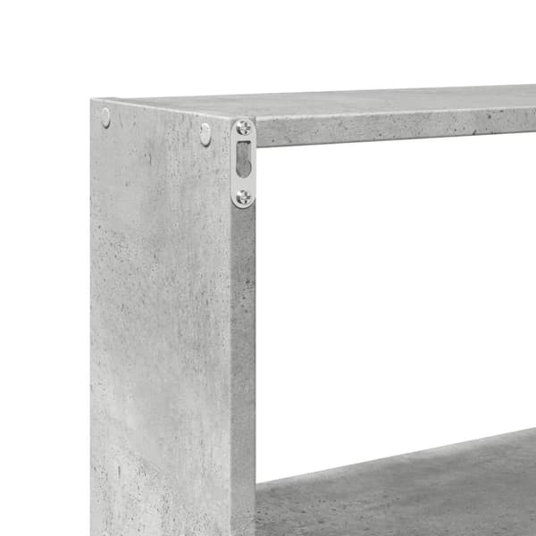 vidaXL Seinäkaappi 158x18x53 cm betoninharmaa tekninen puu