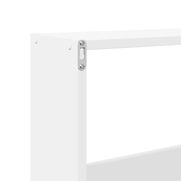 vidaXL vægskab 158x18x53 cm konstrueret træ hvid
