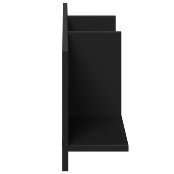 vidaXL Seinäkaappi 100x16,5x30 cm musta tekninen puu