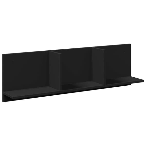 vidaXL Seinäkaappi 100x16,5x30 cm musta tekninen puu
