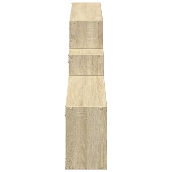 vidaXL Veggskap 158x18x53 cm sonoma eik konstruert tre
