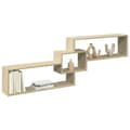 Miniatyrbilde 2 av 11: vidaXL Veggskap 158x18x53 cm sonoma eik konstruert tre