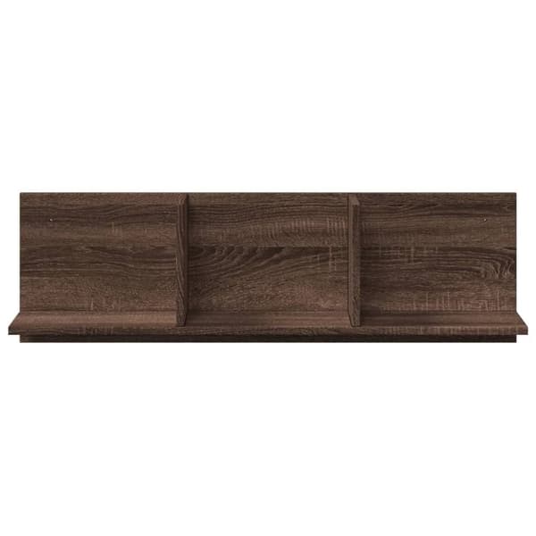 vidaXL Veggskap 100x16,5x30 cm brun eik konstruert tre