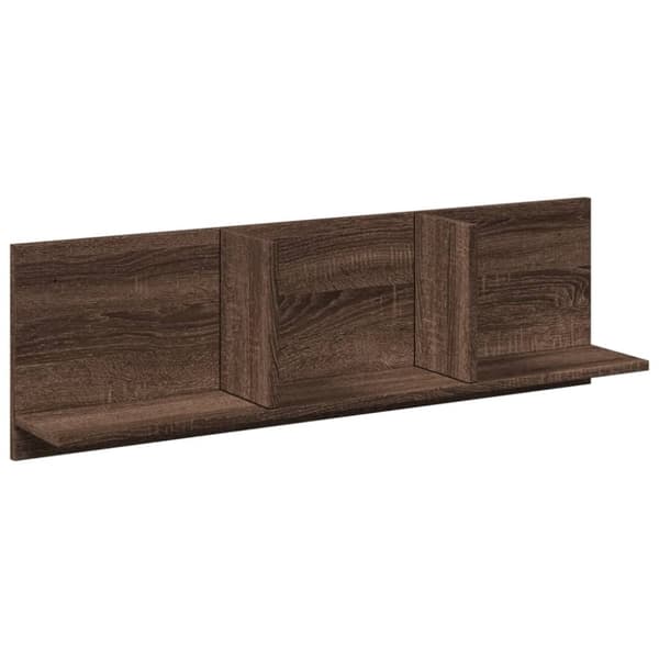 vidaXL Veggskap 100x16,5x30 cm brun eik konstruert tre