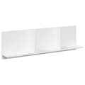 Miniatyrbilde 3 av 10: vidaXL Veggskap 100x16,5x30 cm hvit konstruert tre