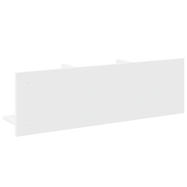 vidaXL Veggskap 100x16,5x30 cm hvit konstruert tre