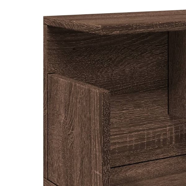 vidaXL Väggskåp 80x20x30 cm brun ek konstruerat trä