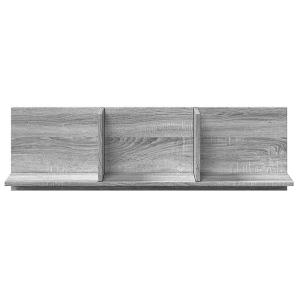 vidaXL Veggskap 100x16,5x30 cm grå sonoma konstruert tre