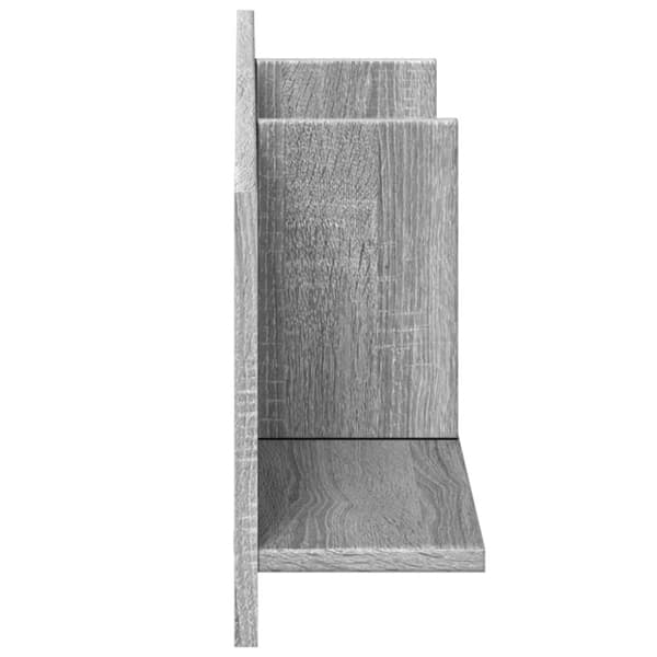 vidaXL Veggskap 100x16,5x30 cm grå sonoma konstruert tre
