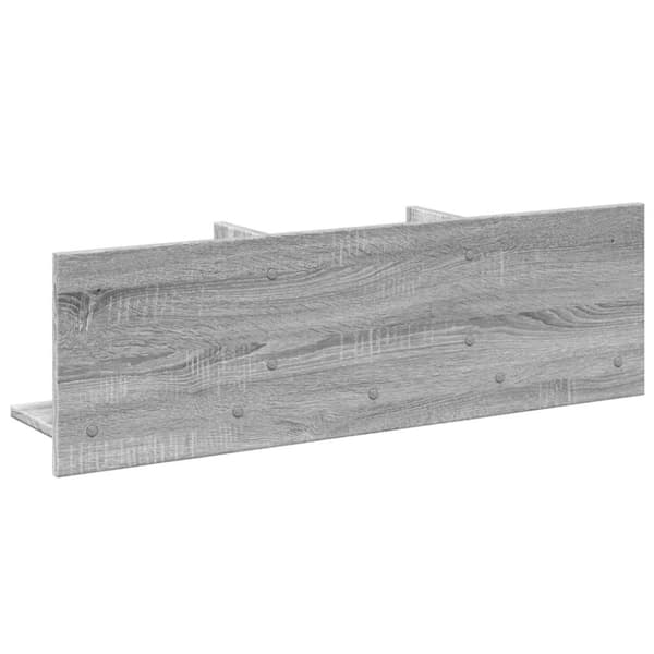 vidaXL Veggskap 100x16,5x30 cm grå sonoma konstruert tre