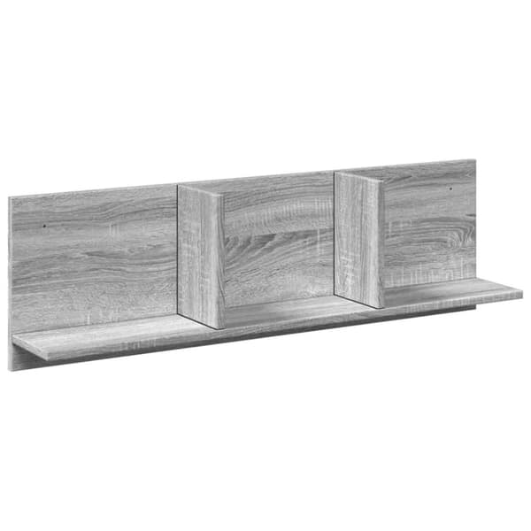 vidaXL Veggskap 100x16,5x30 cm grå sonoma konstruert tre
