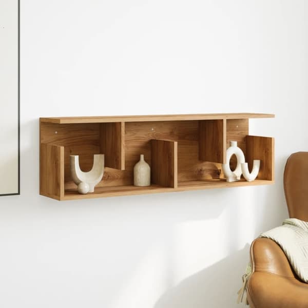 vidaXL Väggskåp 100x20x30 cm artisian ek konstruerat trä