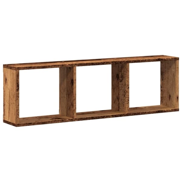 vidaXL Veggskap 100x16x30 cm gammelt tre konstruert tre