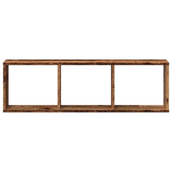 vidaXL Veggskap 100x16x30 cm gammelt tre konstruert tre