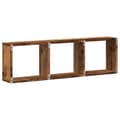 Miniatyrbilde 7 av 10: vidaXL Veggskap 100x16x30 cm gammelt tre konstruert tre
