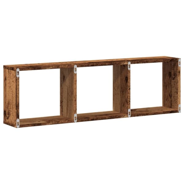 vidaXL Veggskap 100x16x30 cm gammelt tre konstruert tre