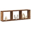 Miniatyrbilde 2 av 10: vidaXL Veggskap 100x16x30 cm gammelt tre konstruert tre