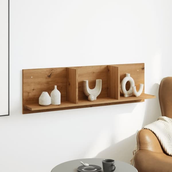 vidaXL vægskab 100x16,5x30 cm konstrueret træ kunsteg
