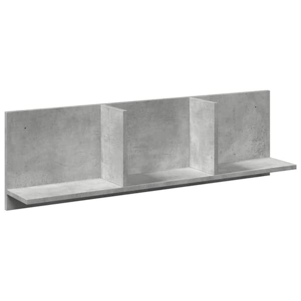 vidaXL vægskab 100x16,5x30 cm konstrueret træ betongrå