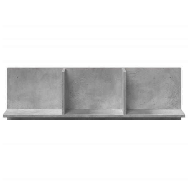 vidaXL vægskab 100x16,5x30 cm konstrueret træ betongrå