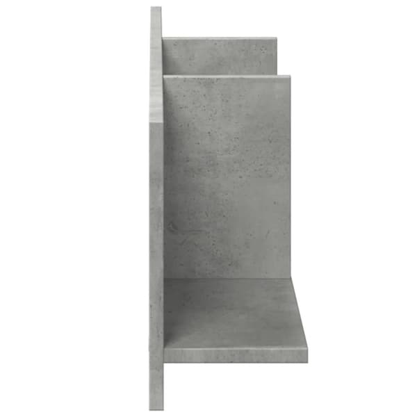 vidaXL vægskab 100x16,5x30 cm konstrueret træ betongrå