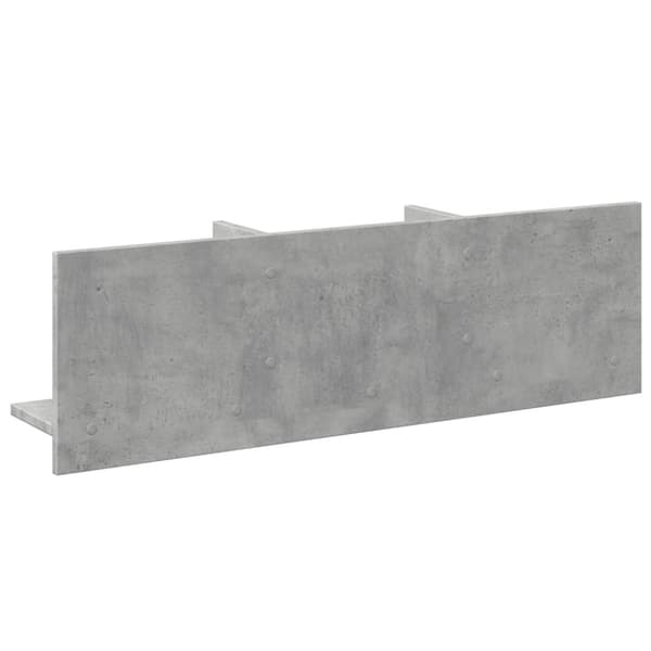 vidaXL vægskab 100x16,5x30 cm konstrueret træ betongrå
