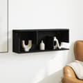 Miniatyrbilde 4 av 10: vidaXL Veggskap 80x20x30 cm svart konstruert tre