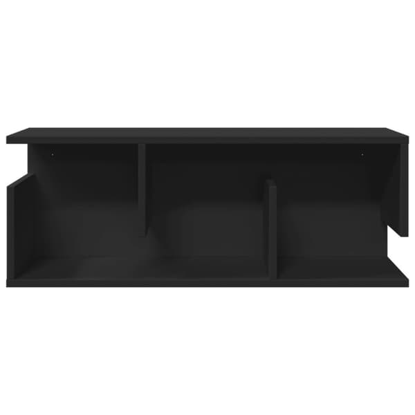 vidaXL Veggskap 80x20x30 cm svart konstruert tre