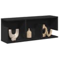 Miniatyrbilde 2 av 10: vidaXL Veggskap 80x20x30 cm svart konstruert tre