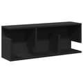 Miniatyrbilde 1 av 10: vidaXL Veggskap 80x20x30 cm svart konstruert tre