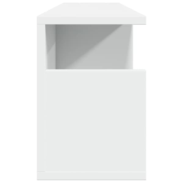 vidaXL Veggskap 80x20x30 cm hvit konstruert tre