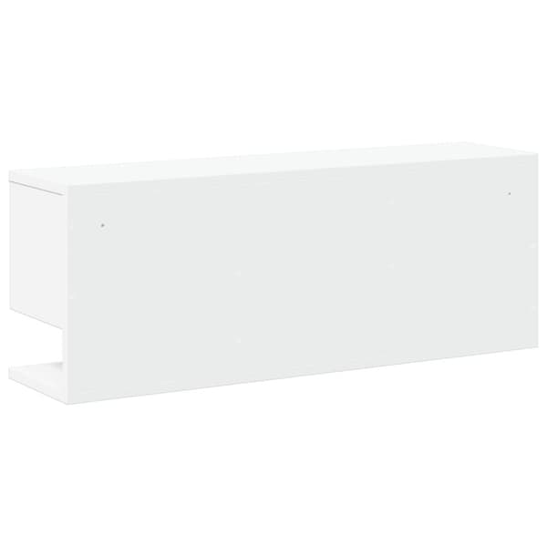 vidaXL Veggskap 80x20x30 cm hvit konstruert tre