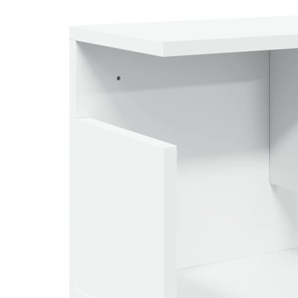 vidaXL Veggskap 80x20x30 cm hvit konstruert tre