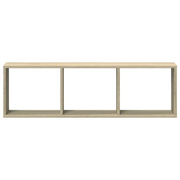 vidaXL Veggskap 100x16x30 cm sonoma eik konstruert tre